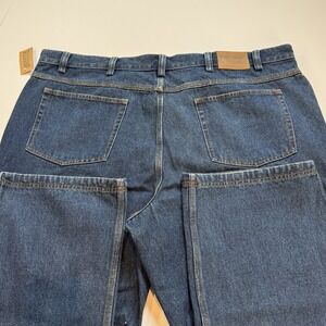 New Duluth Jeans Mens 48x30 Blue Straight Ballroom Relaxed Denim 5-Pocket